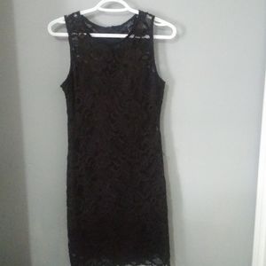 All lace black dress great for that special night.